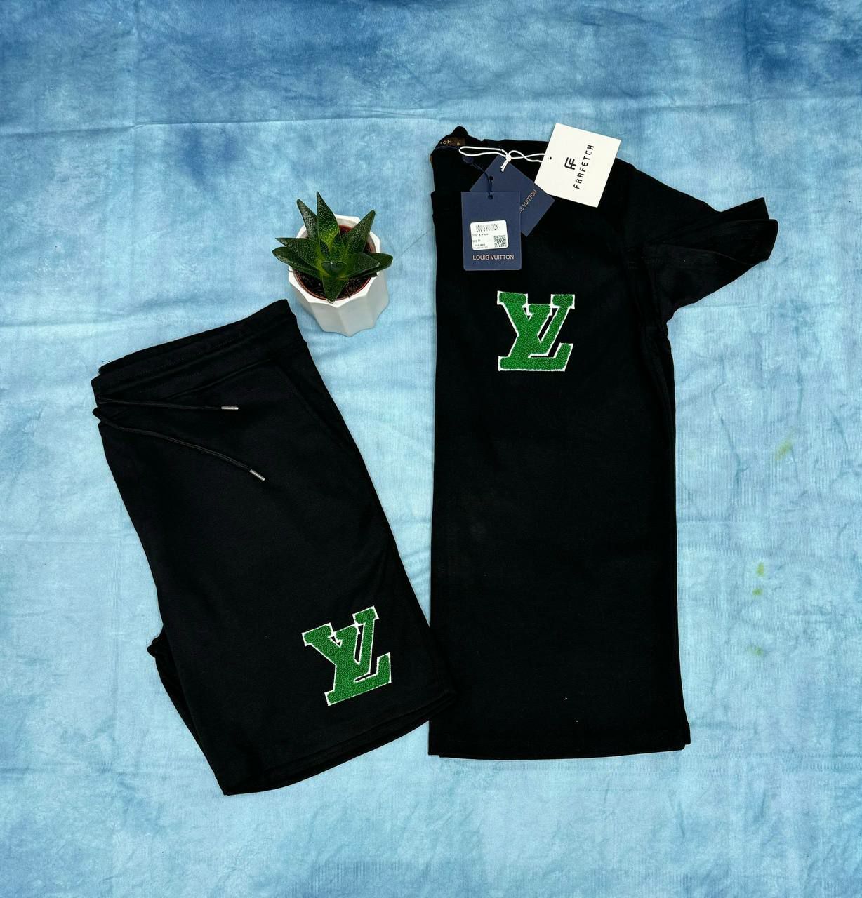 lv korte broek shirt set
